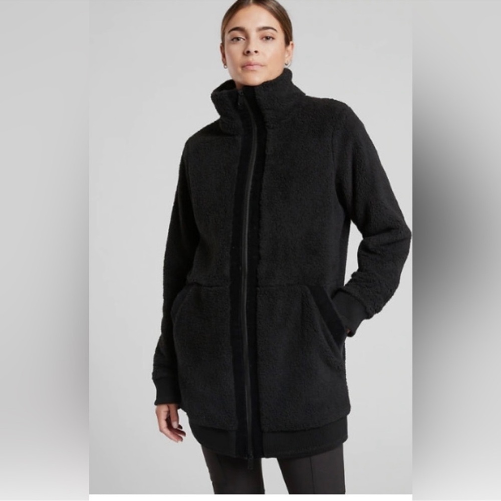 Women's Athleta Black Fleece Jacket